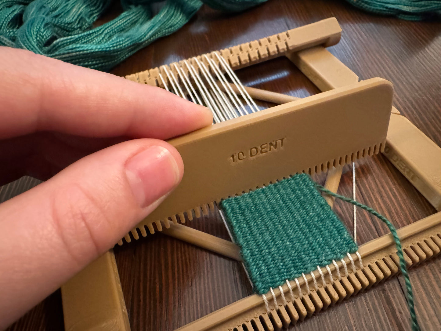 Pocket Loom Weaving Kit 4"x4" 10-dent STL Bundle