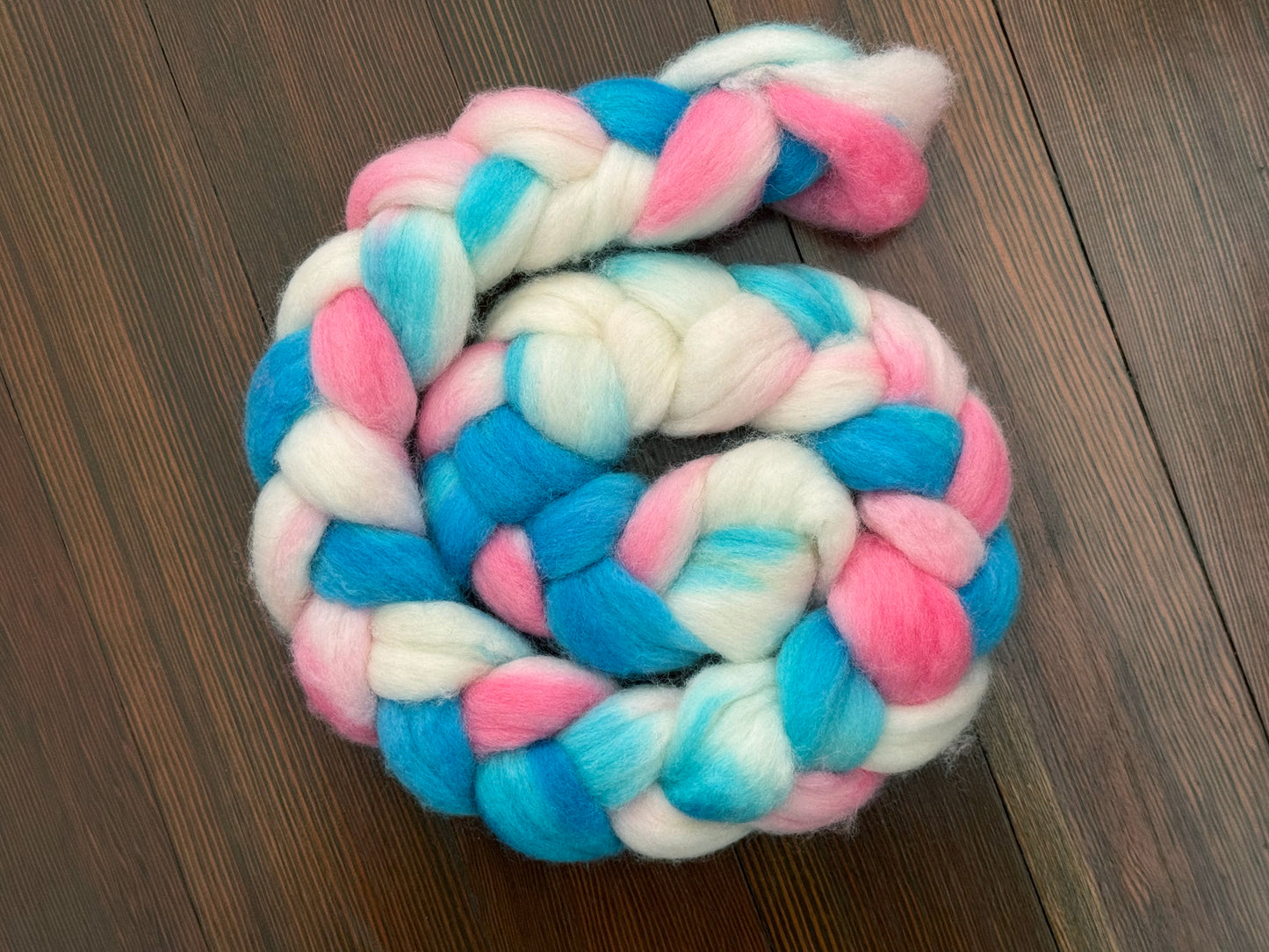 Pride Collection hand-dyed 100% Corriedale combed top