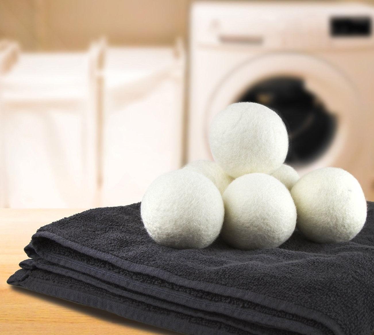 Felted Wool Dryer Balls 6-pack