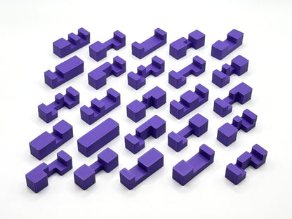 25-Piece Burr Puzzle Set with Box