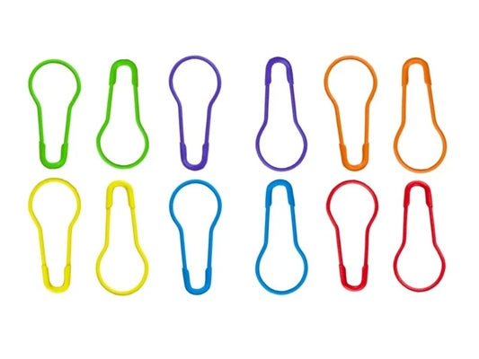 Safety pin stitch markers 12pk