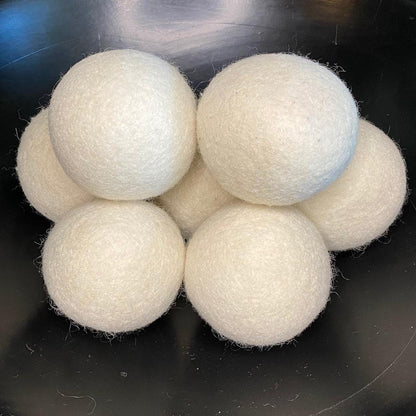 Felted Wool Dryer Balls 6-pack