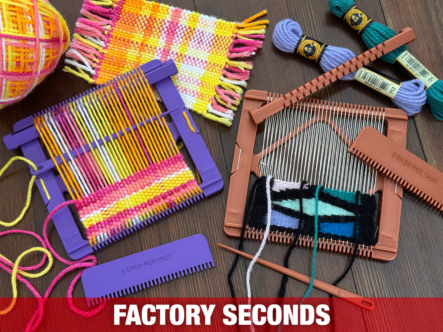 Pocket Loom Weaving Kit Factory Seconds