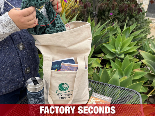 Small organic cotton project bag factory seconds