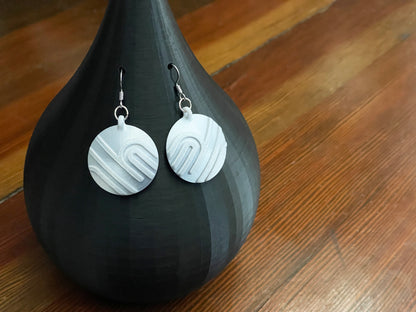 Loops and Lines Disc Earrings STL Bundle