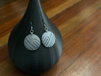 Loops and Lines Disc Earrings STL Bundle