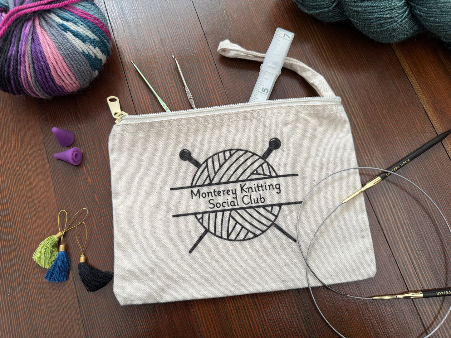 Monterey Knitting Social Club Notions Pouch