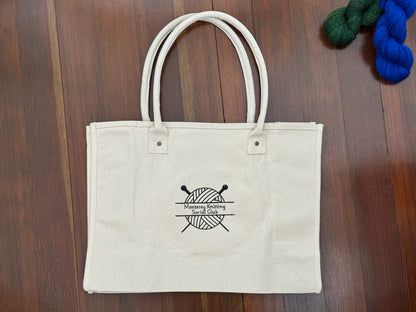 Monterey Knitting Social Club Large Project Bag