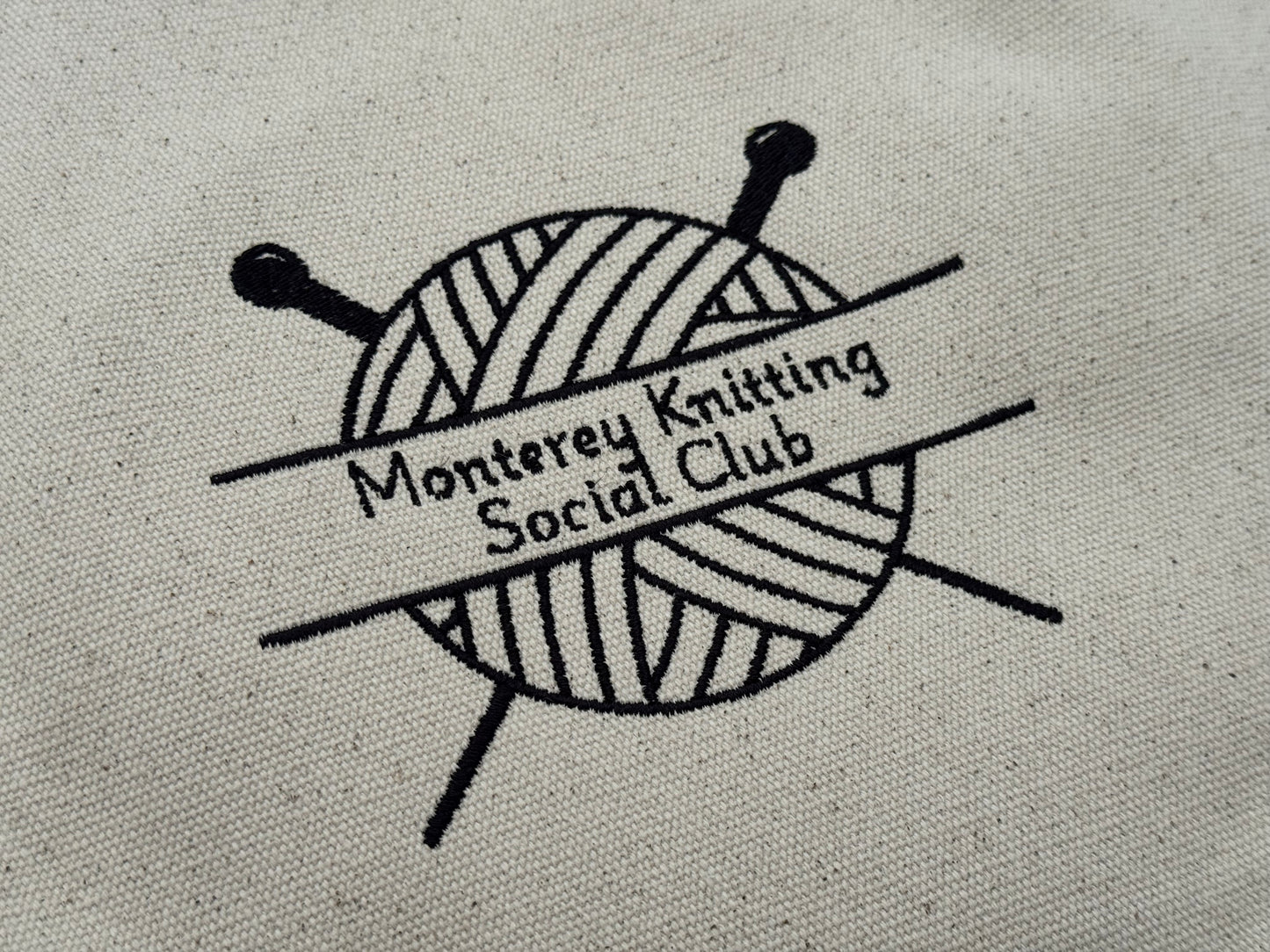 Monterey Knitting Social Club Large Project Bag