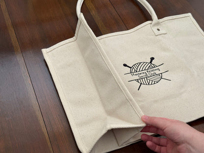 Monterey Knitting Social Club Large Project Bag