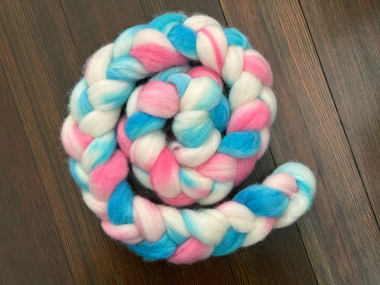 Pride Collection hand-dyed 100% Corriedale combed top