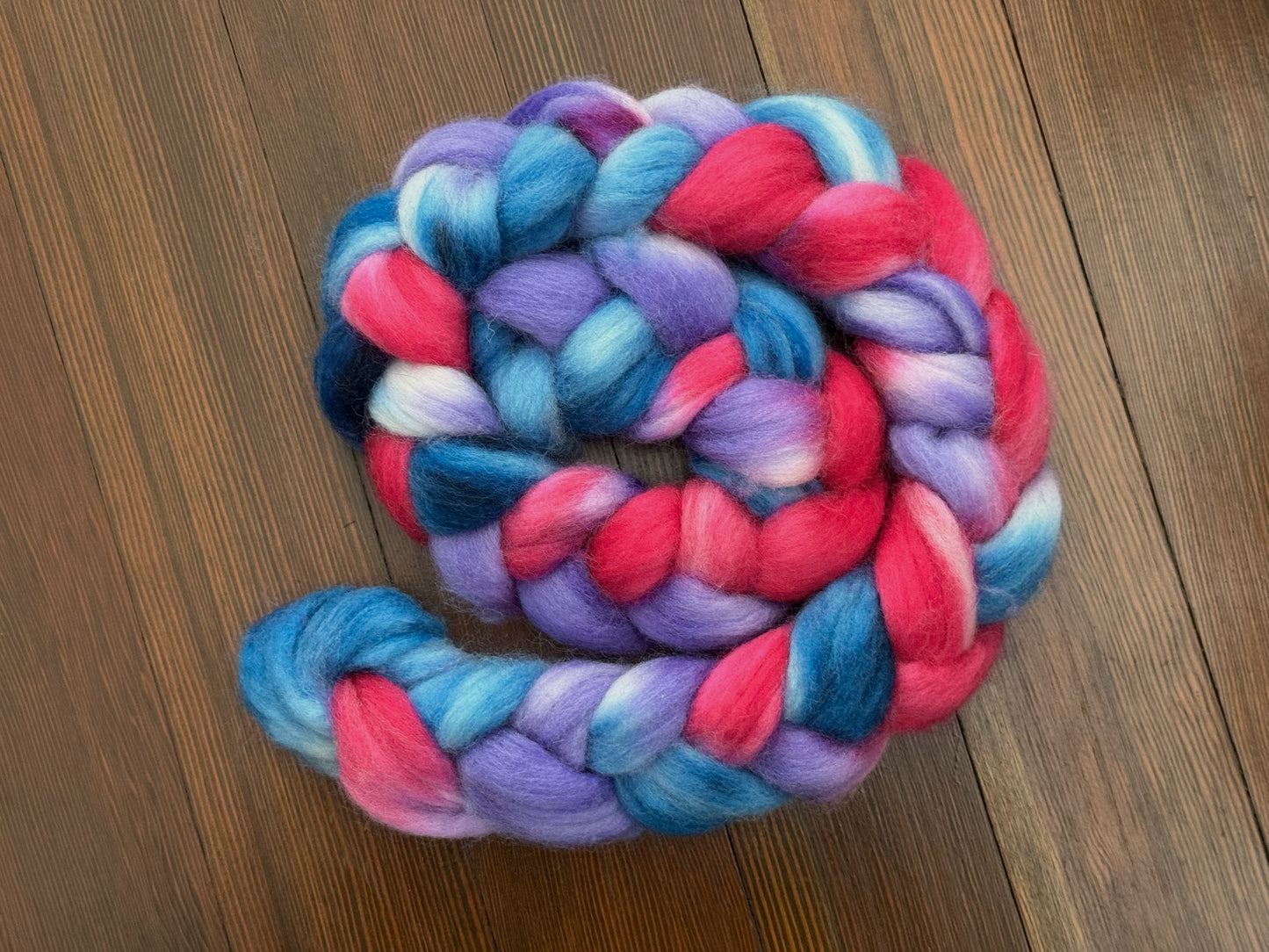 Pride Collection hand-dyed 100% Corriedale combed top