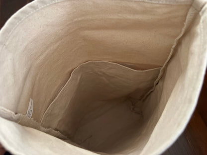 Small organic cotton project bag