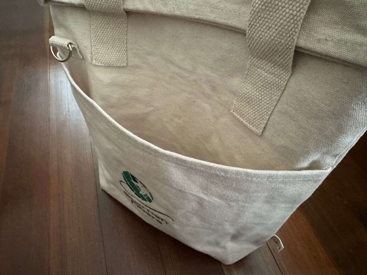 Small organic cotton project bag