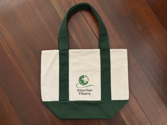 Mini canvas tote bag