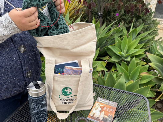 Small organic cotton project bag