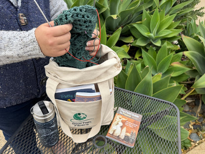 Small organic cotton project bag