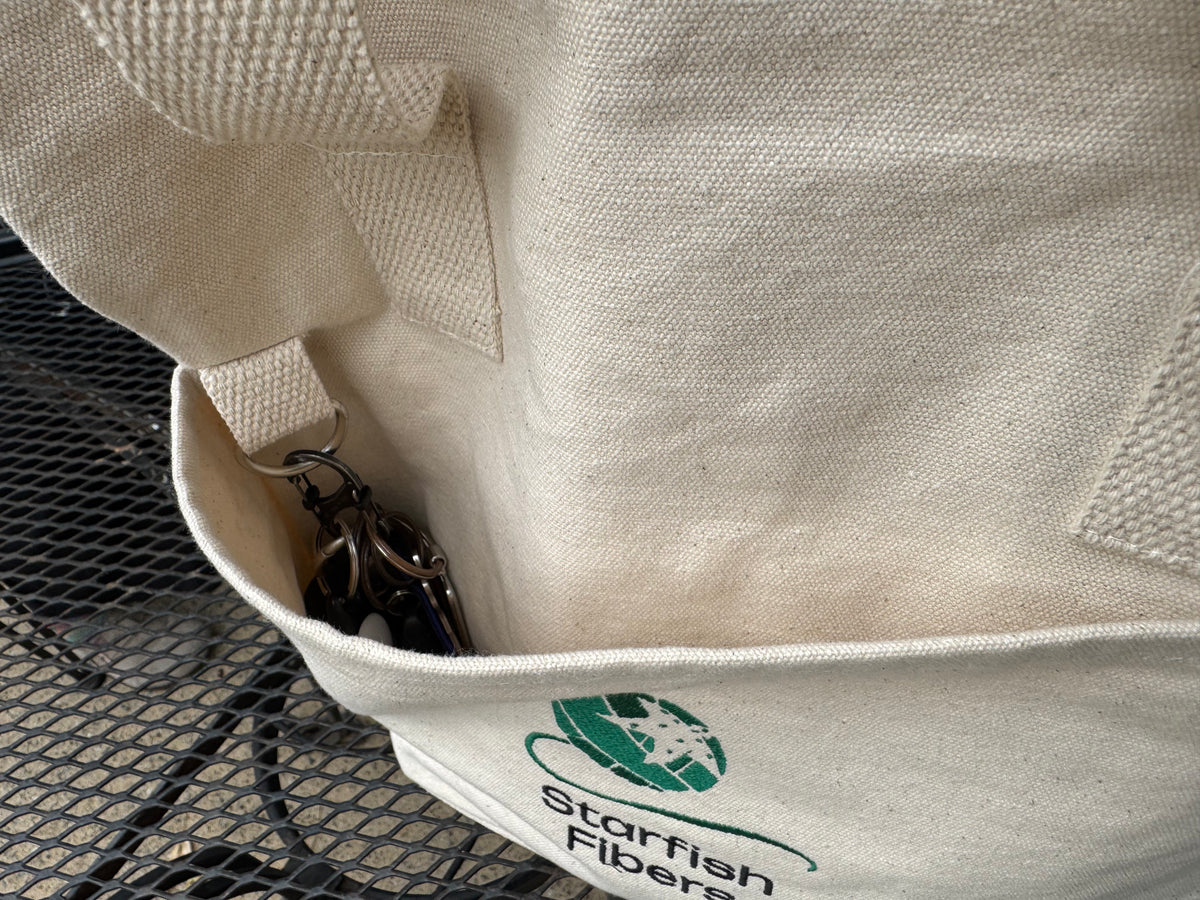 Small organic cotton project bag