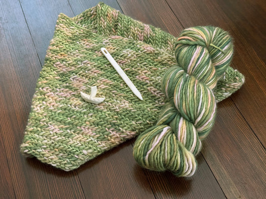 Oslo stitch cowl kit with Manos del Uruguay Wool Clásica