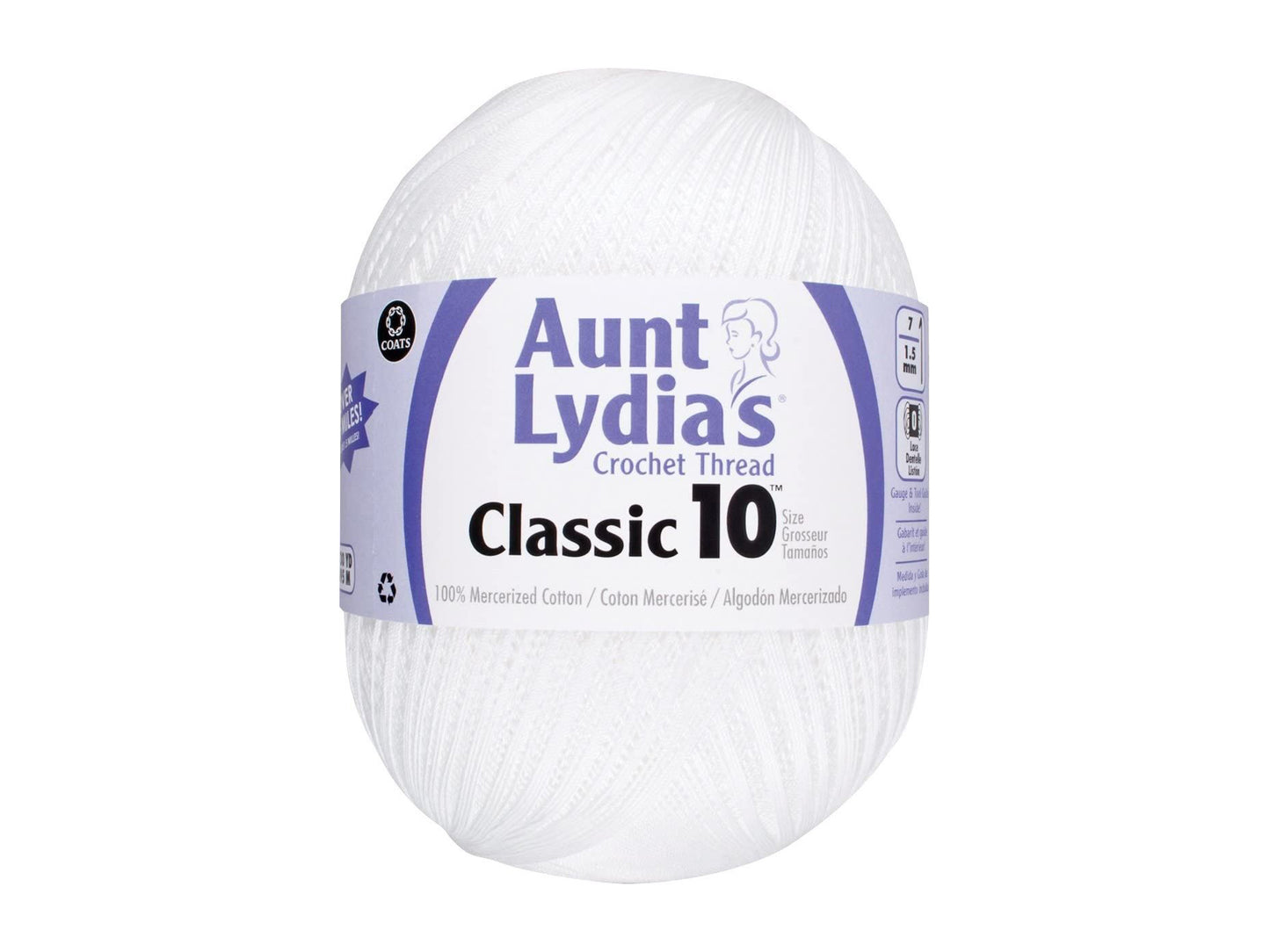 Classic 10 Crochet Thread Jumbo Size