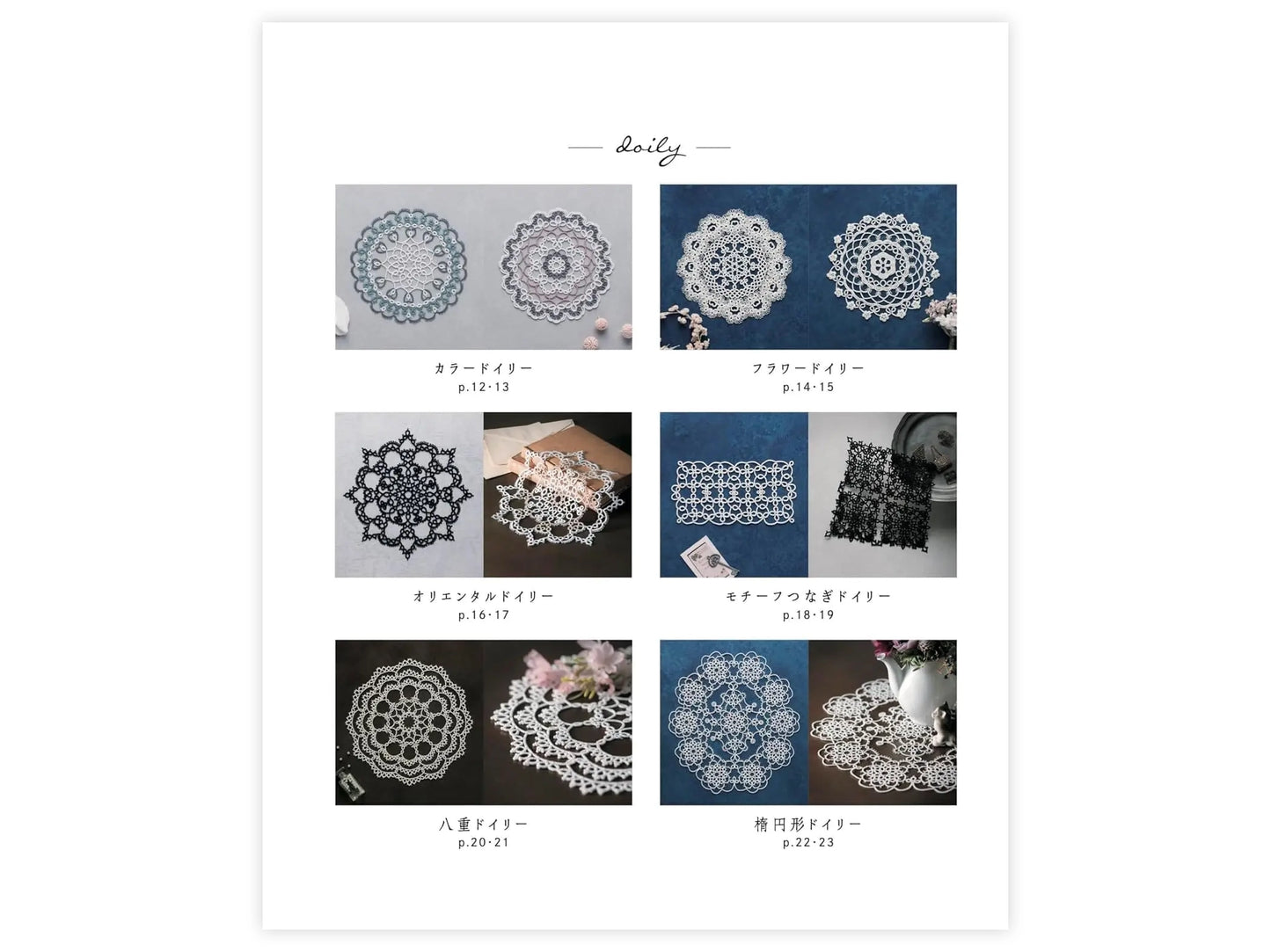 Tatting Lace Motifs and Doilies