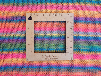 Gauge swatch ruler