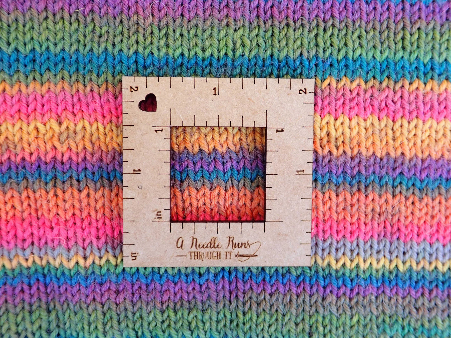 Gauge swatch ruler