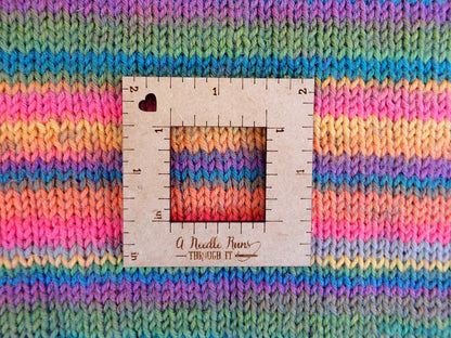 Gauge swatch ruler