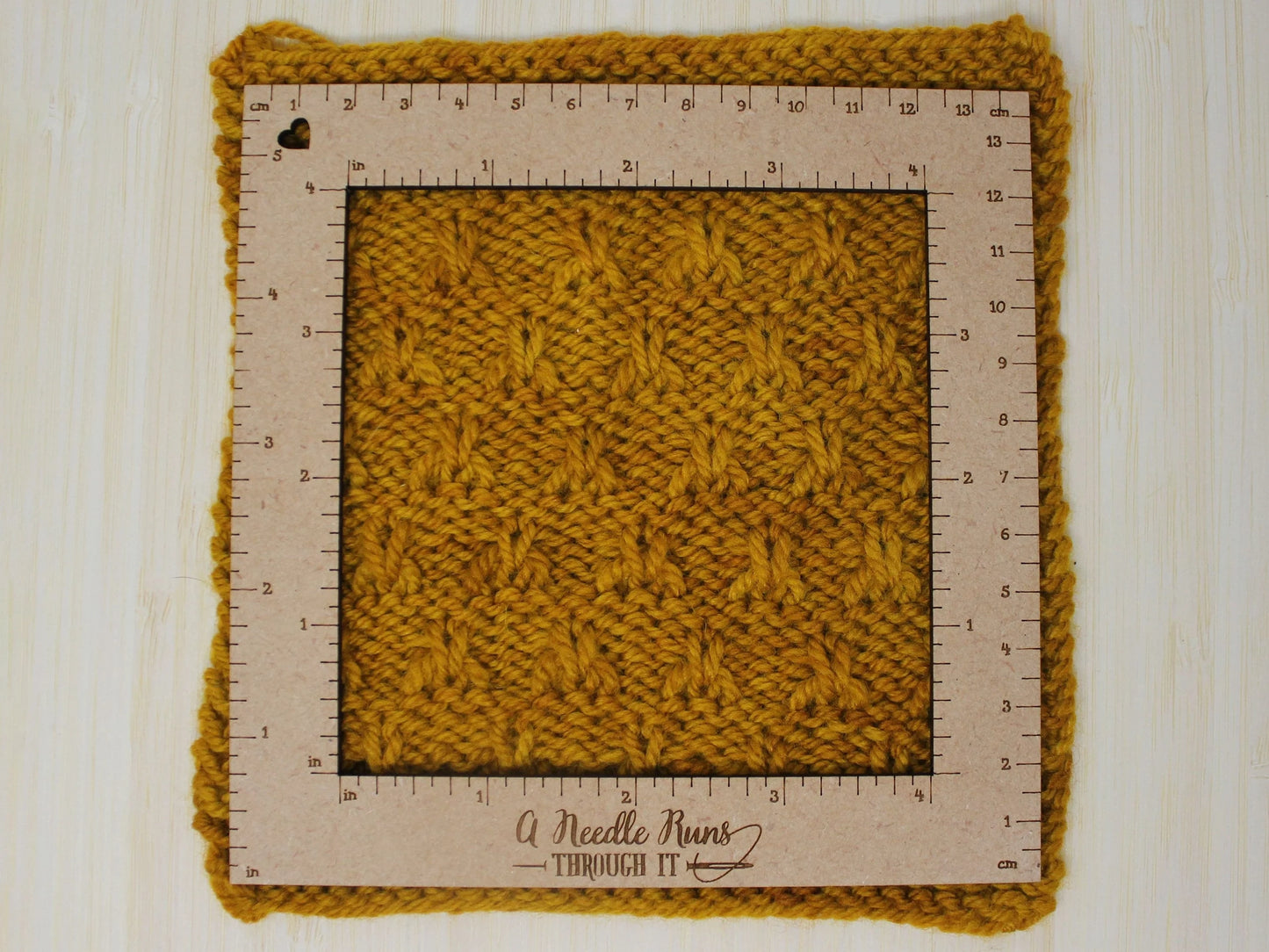 Gauge swatch ruler