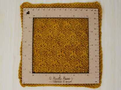 Gauge swatch ruler