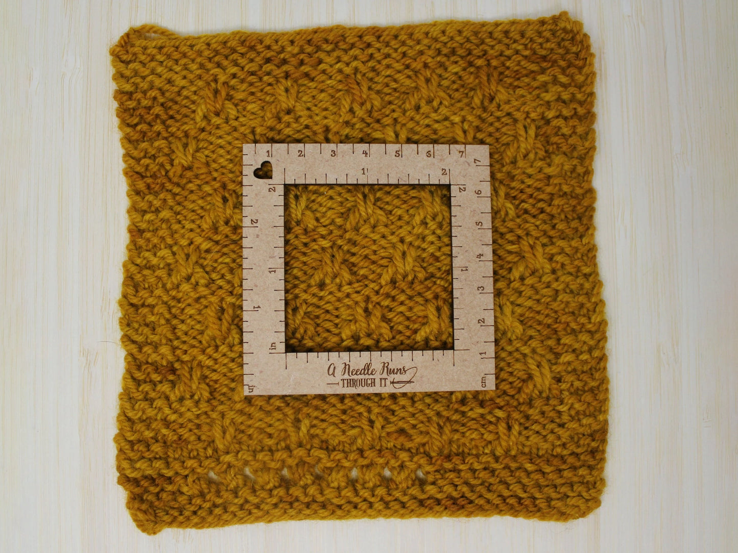Gauge swatch ruler