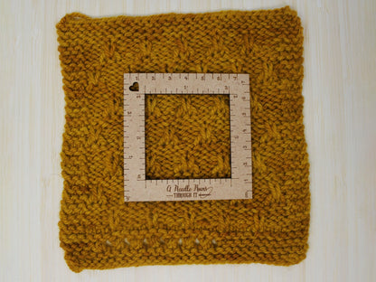 Gauge swatch ruler