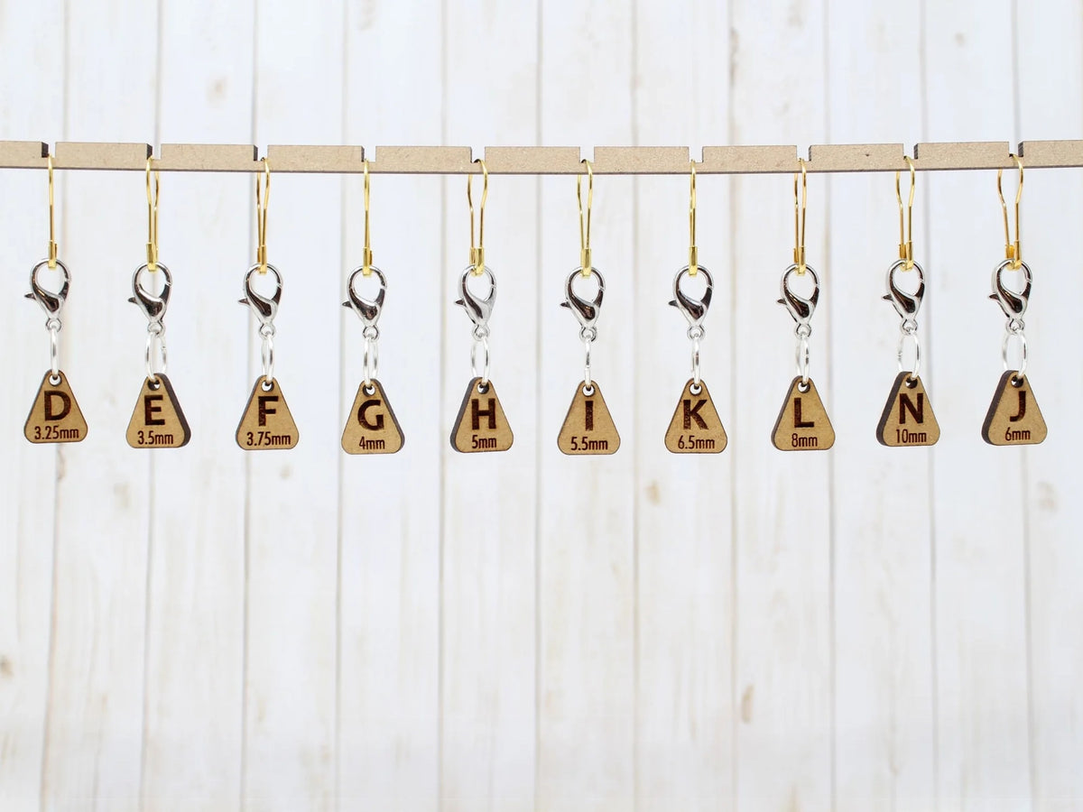 Crochet hook size stitch markers