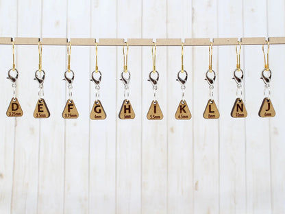 Crochet hook size stitch markers