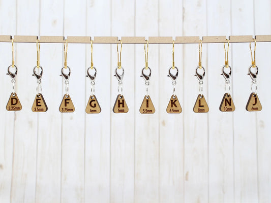 Crochet hook size stitch markers